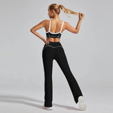 High Waist No Front Seam Sports Flared Pant