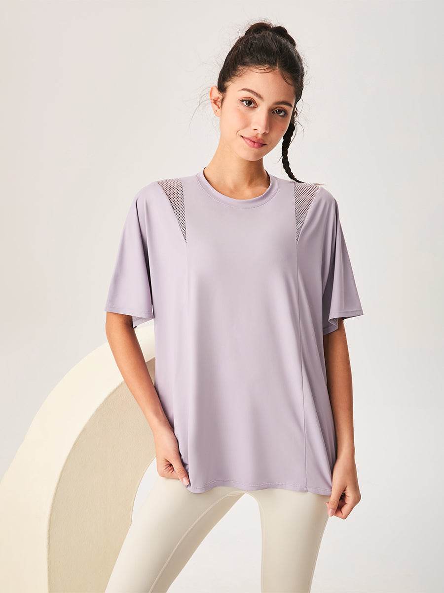 Mesh Short Sleeved Sports Loose T-Shirt