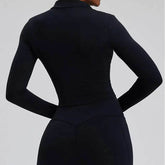 Long Sleeve Half Zip Yoga Jacket with Pocket