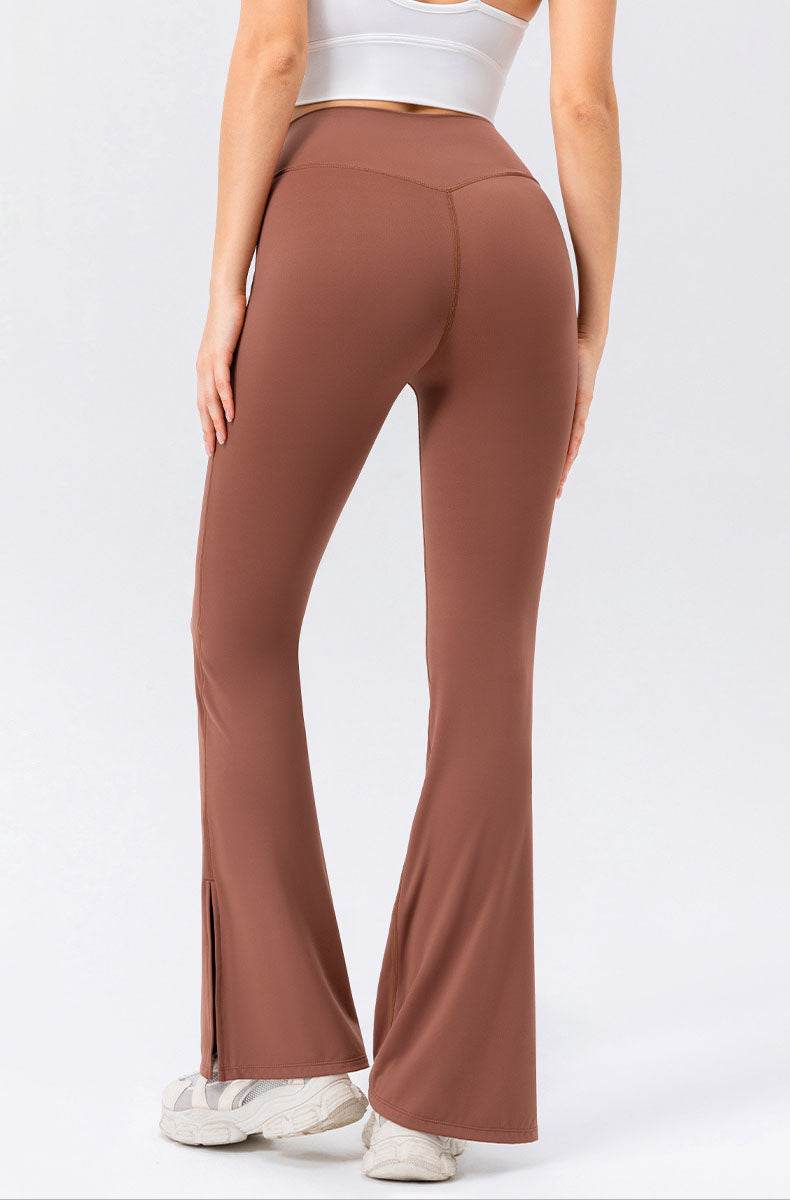 High Waisted Bootcut Flare Yoga Pants with Pockets -