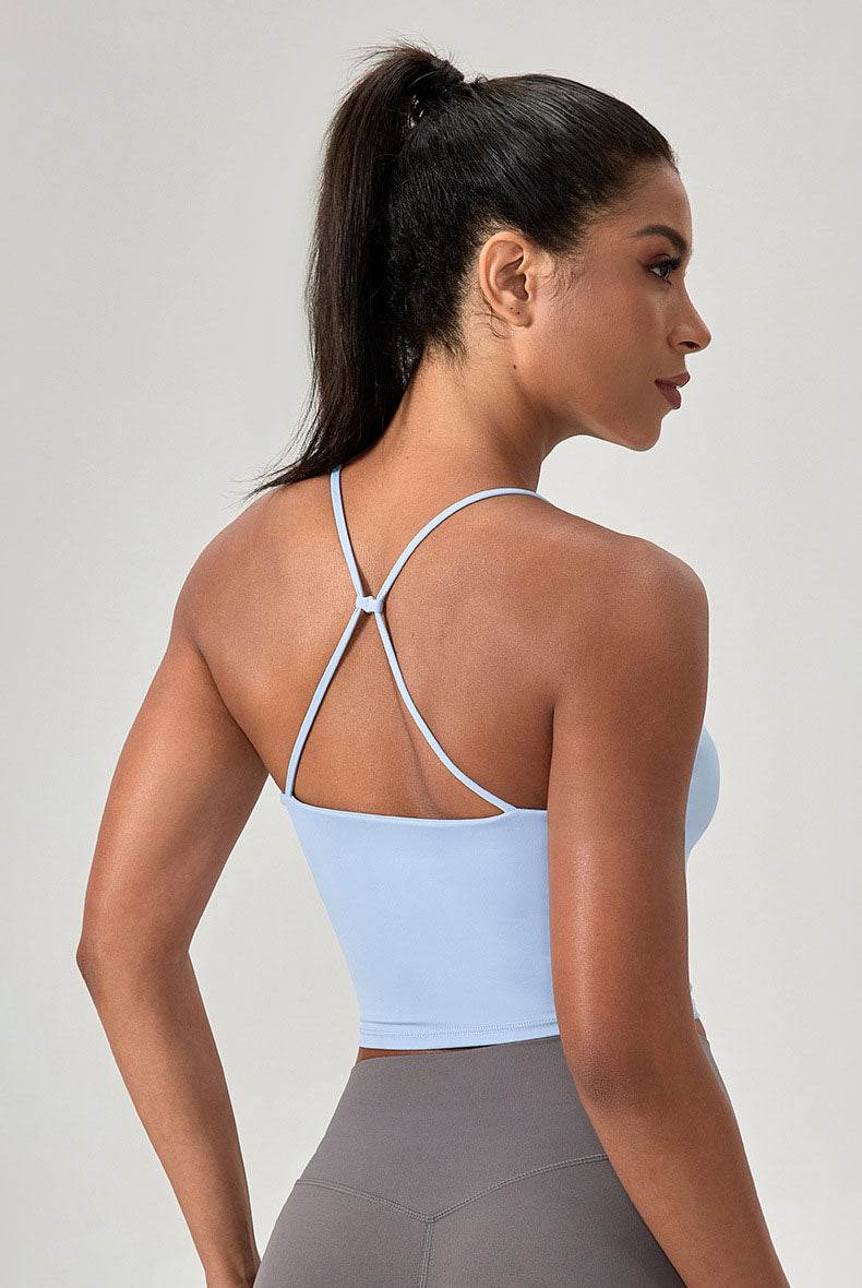 Asymmetrical Triangle Hem Sport Tank Top
