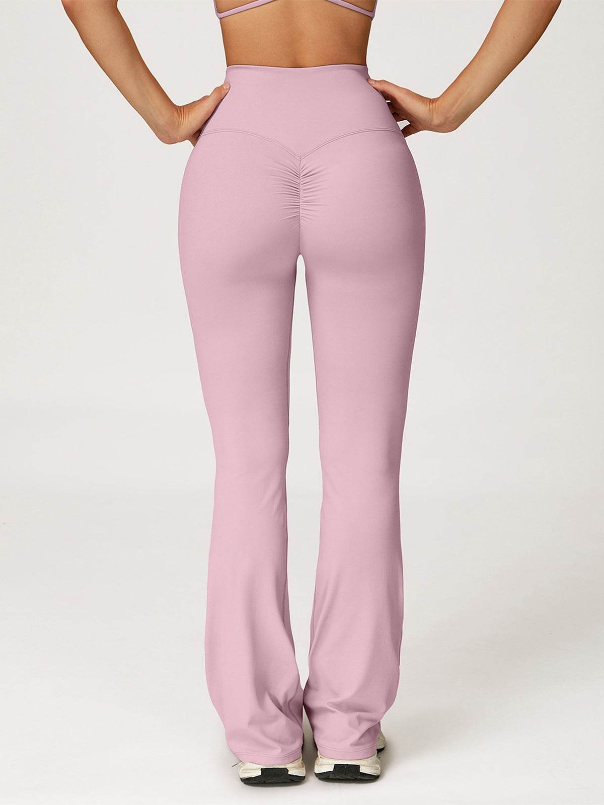 No Front Seam High Waisted Flare Bootcut Yoga Pants
