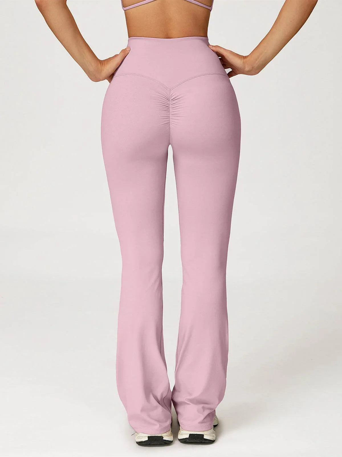 No Front Seam High Waisted Flare Bootcut Yoga Pants -