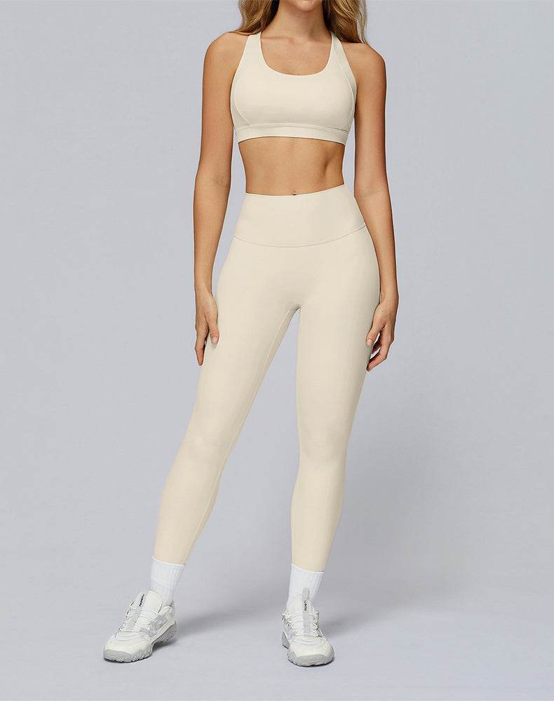 Athletic Wear with Cross Back Strappy Sports Bra and Legging