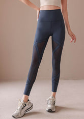 High Waist Mesh Yoga Leggings