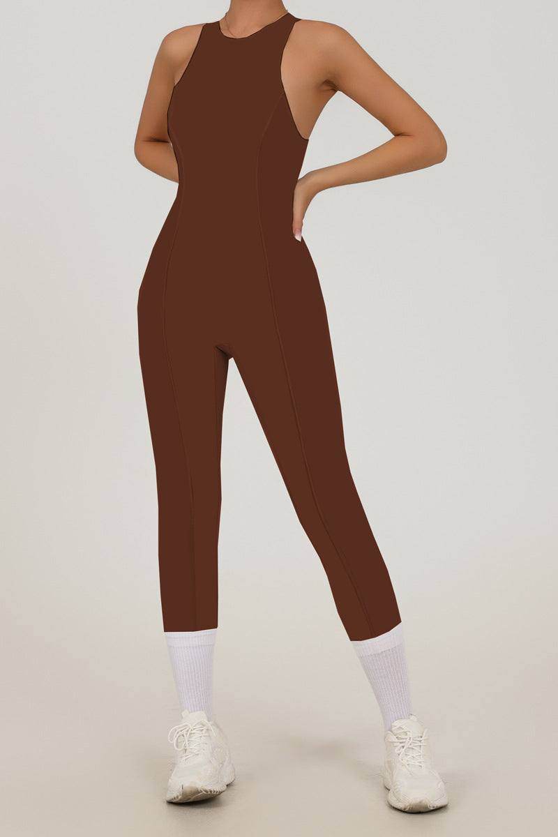 Sleeveless One Piece Yoga Bodysuit