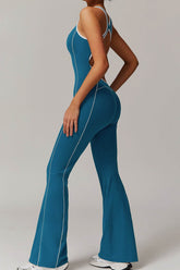 Sleeveless One Piece Backless Yoga Jumpsuit