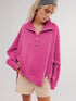 Oversized V Neck Long Sleeve Hoodies Pullover