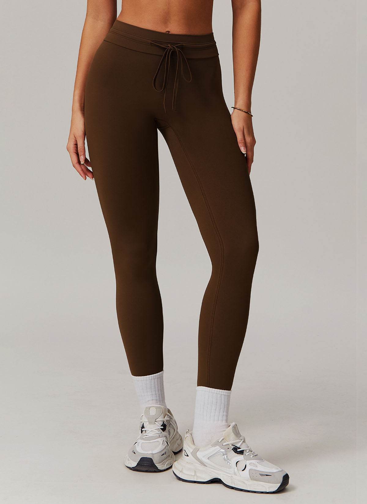 High Waist Drawstring Yoga Leggings