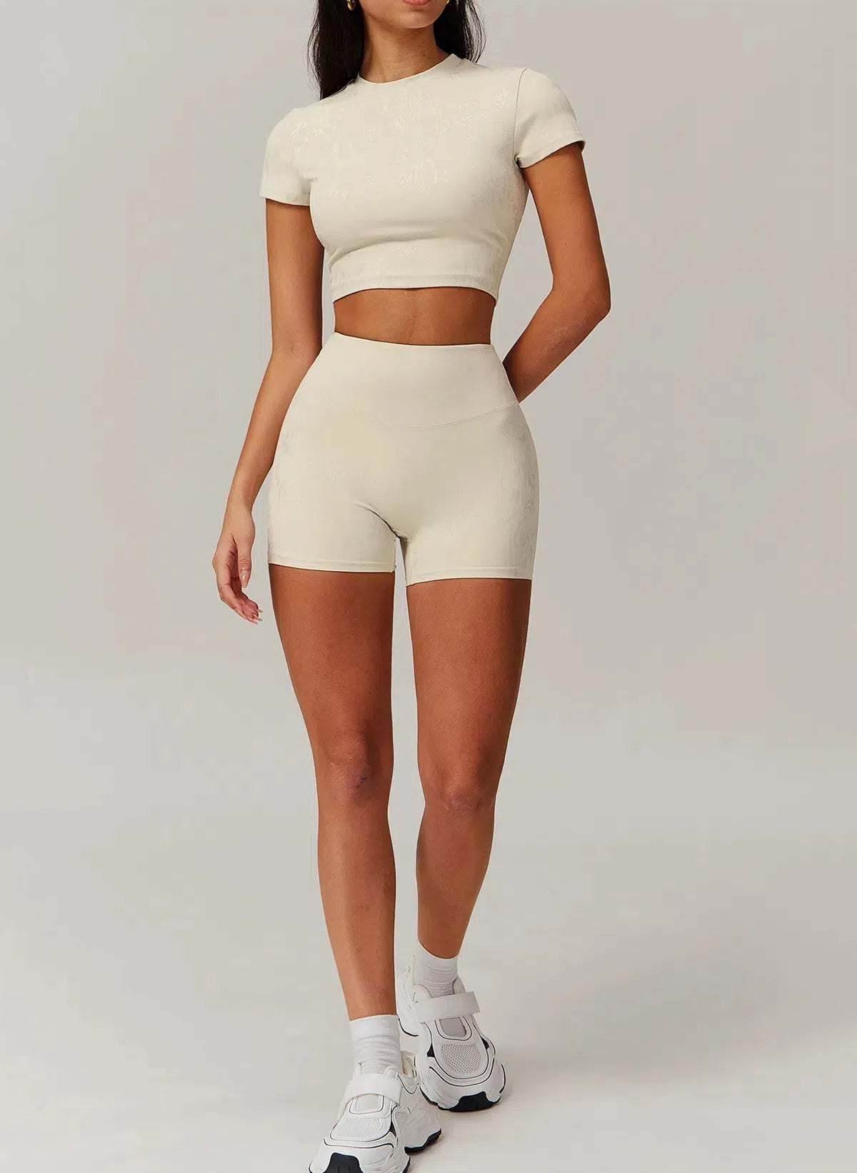 Sports Set With Short Sleeve T-Shirt and Short