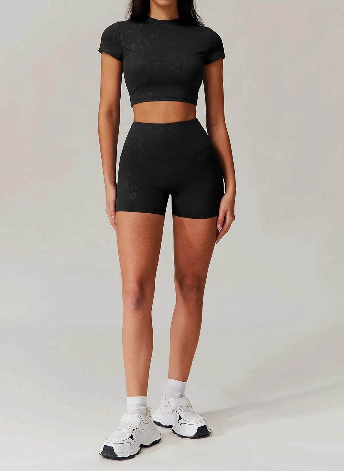 Sports Set With Short Sleeve T-Shirt and Short