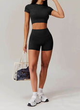 Sports Set With Short Sleeve T-Shirt and Short