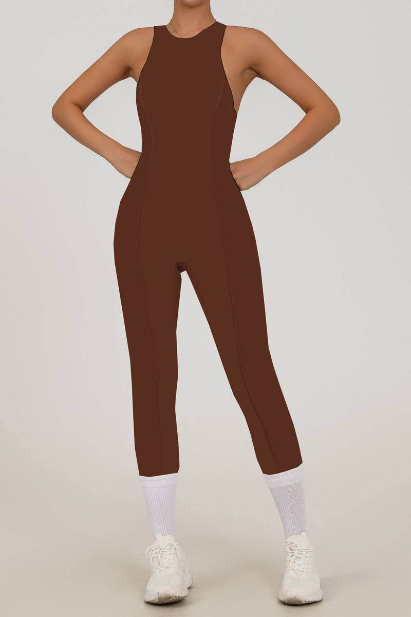 Sleeveless One Piece Yoga Bodysuit