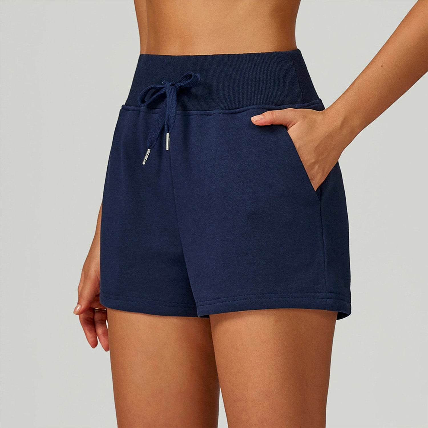 Sweat Shorts with Pockets Drawstring Casual Lounge Short