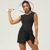 Athletic Sleeveless Dress With Built-in Short