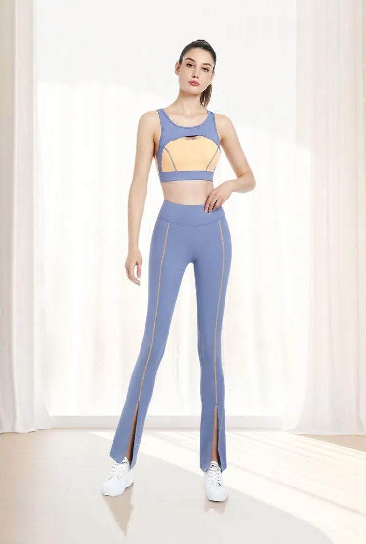 Yoga Sets with Bra and Flare Pant