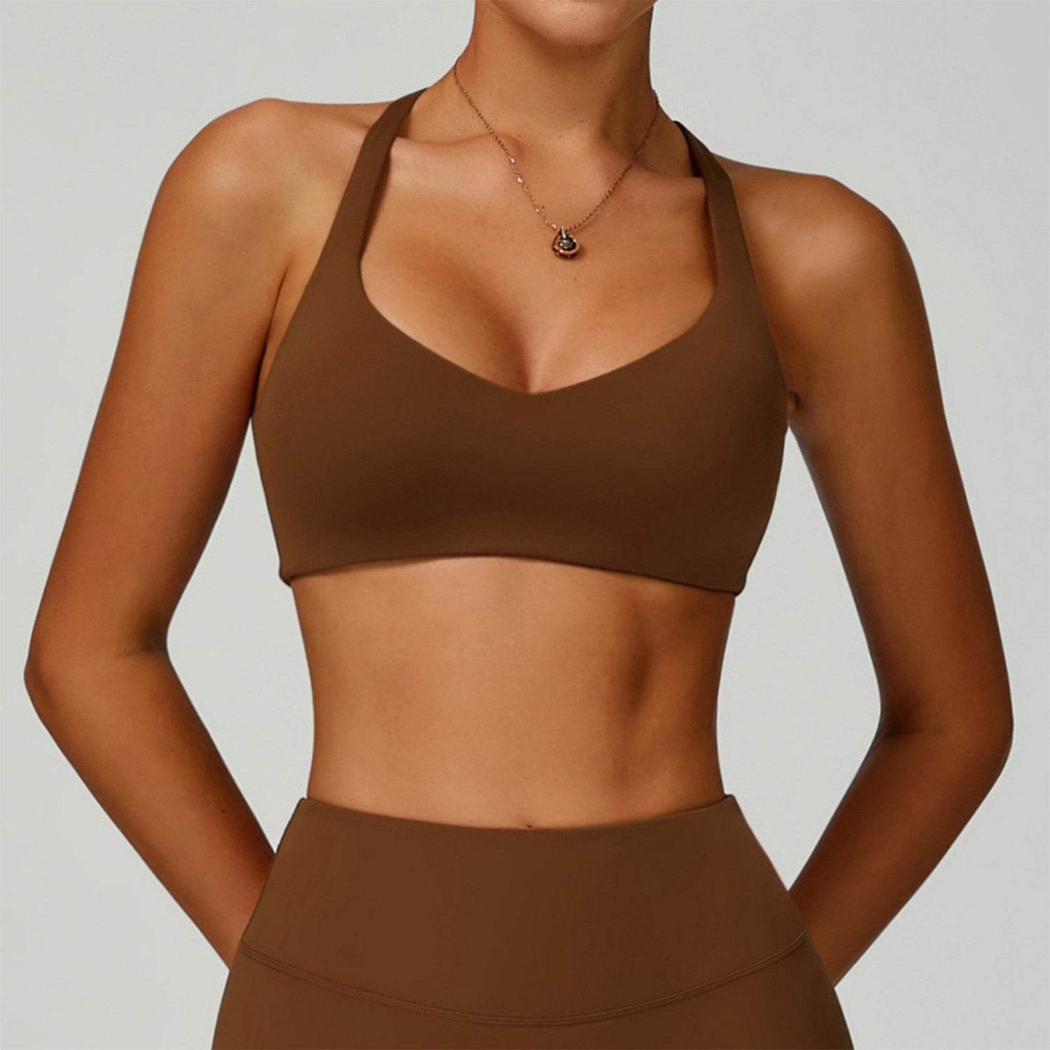 X Shaped Back Sports Bras with Removable Chest Pad