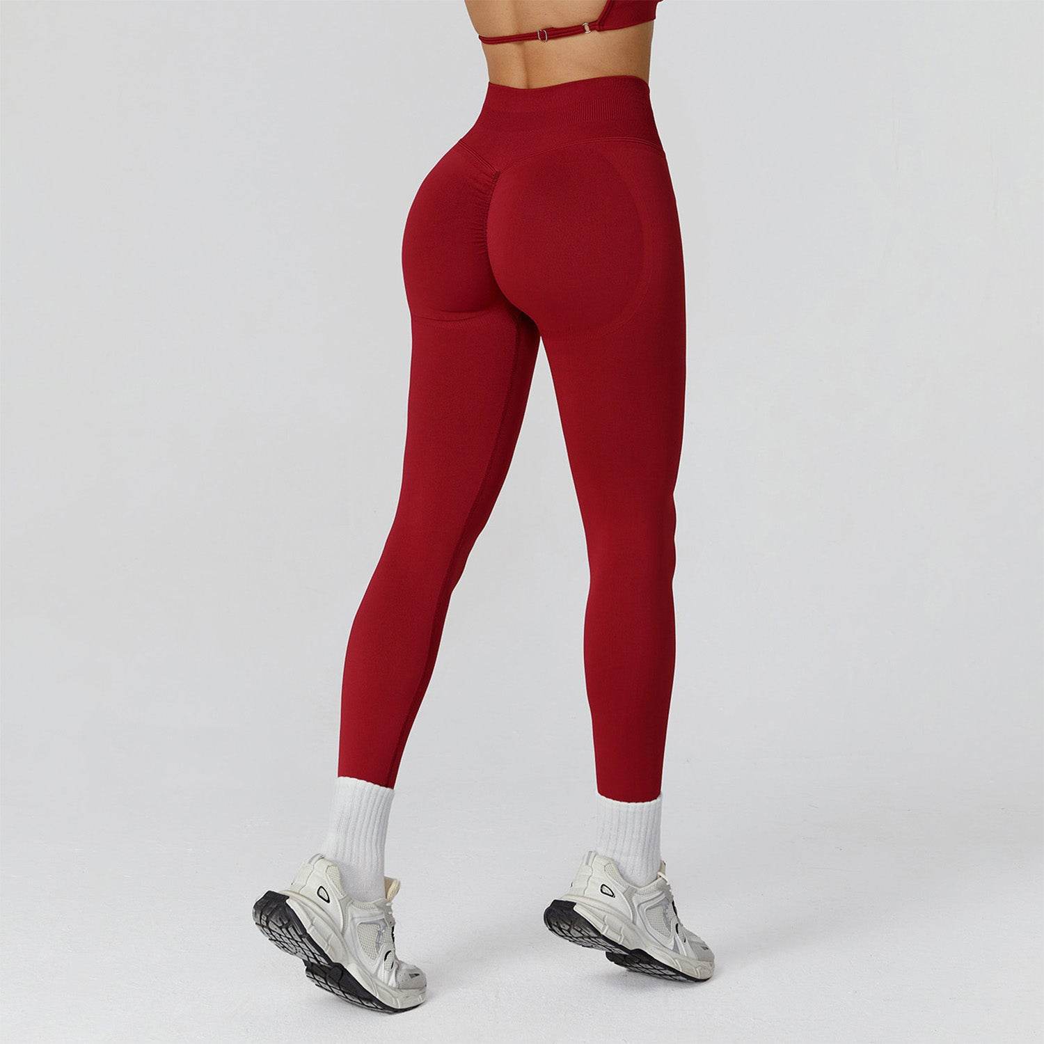 High Waist Workout Leggings Tummy Biker Pants