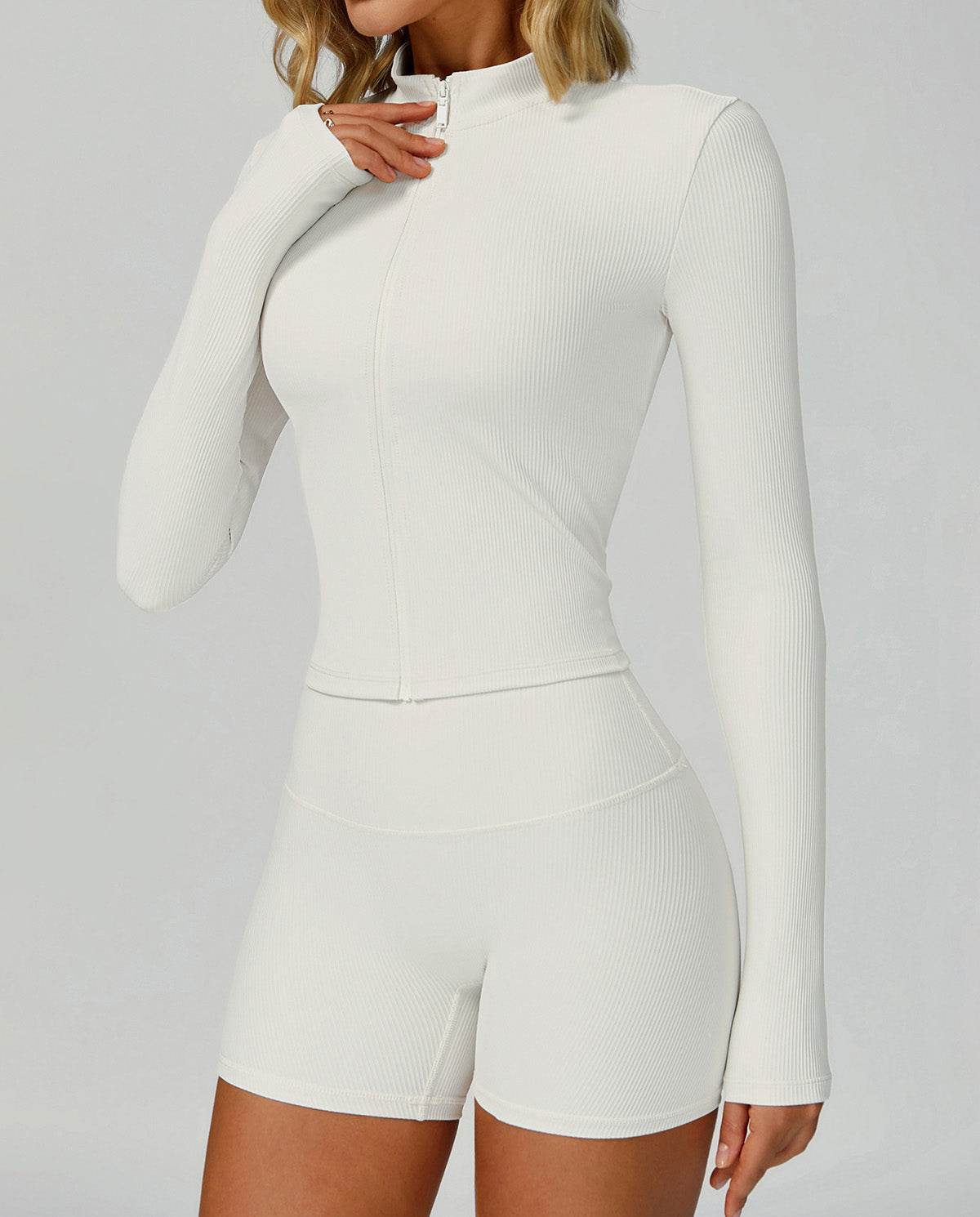 Long Sleeve Full Zip Running Jacket