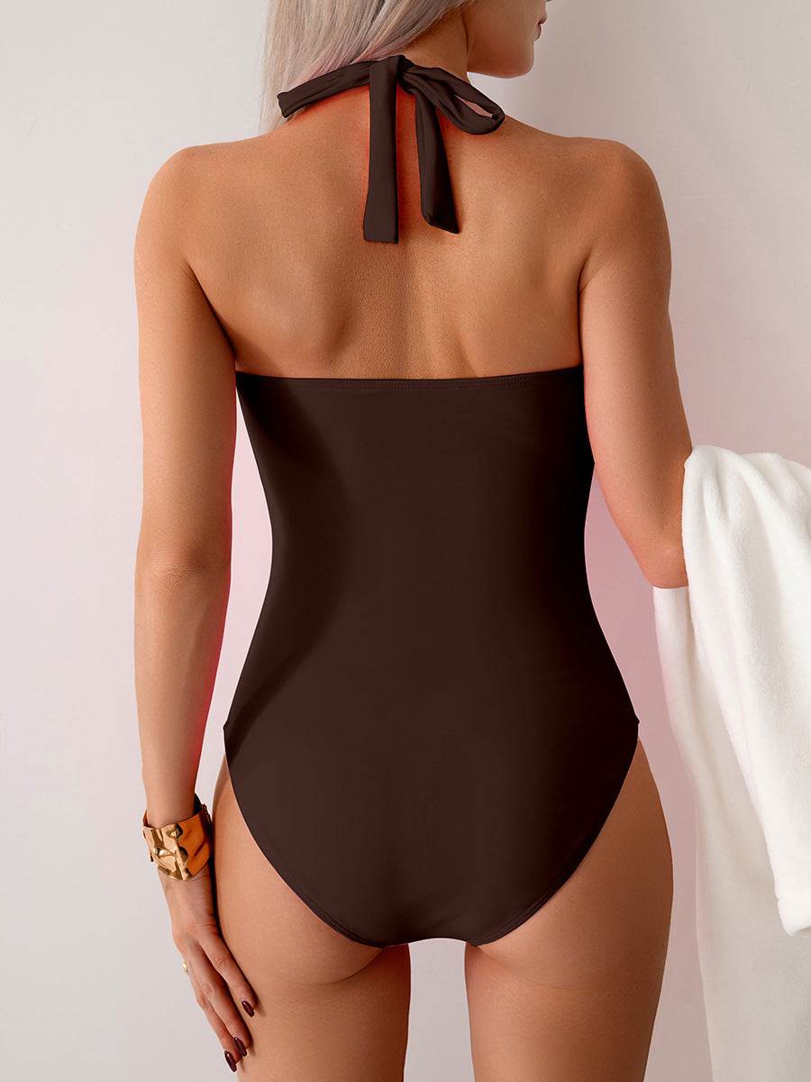 Tie Back One Piece Swimsuit