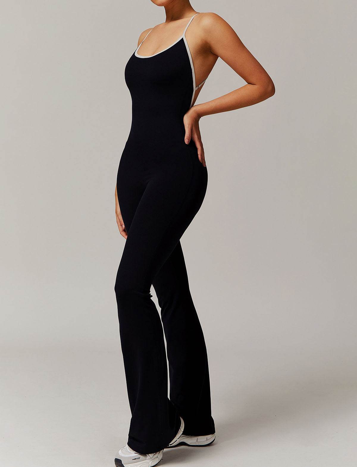 Spaghetti Strap Halter Yoga Bodysuit
