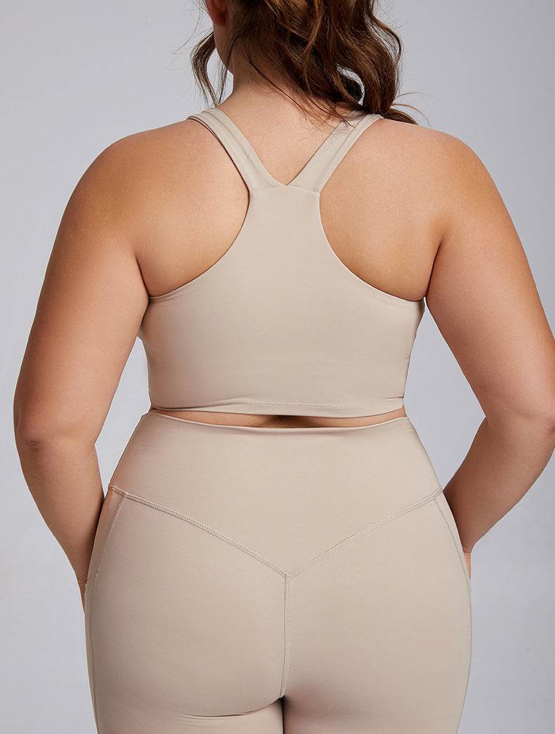 Wide Strap X Back Sports Bra