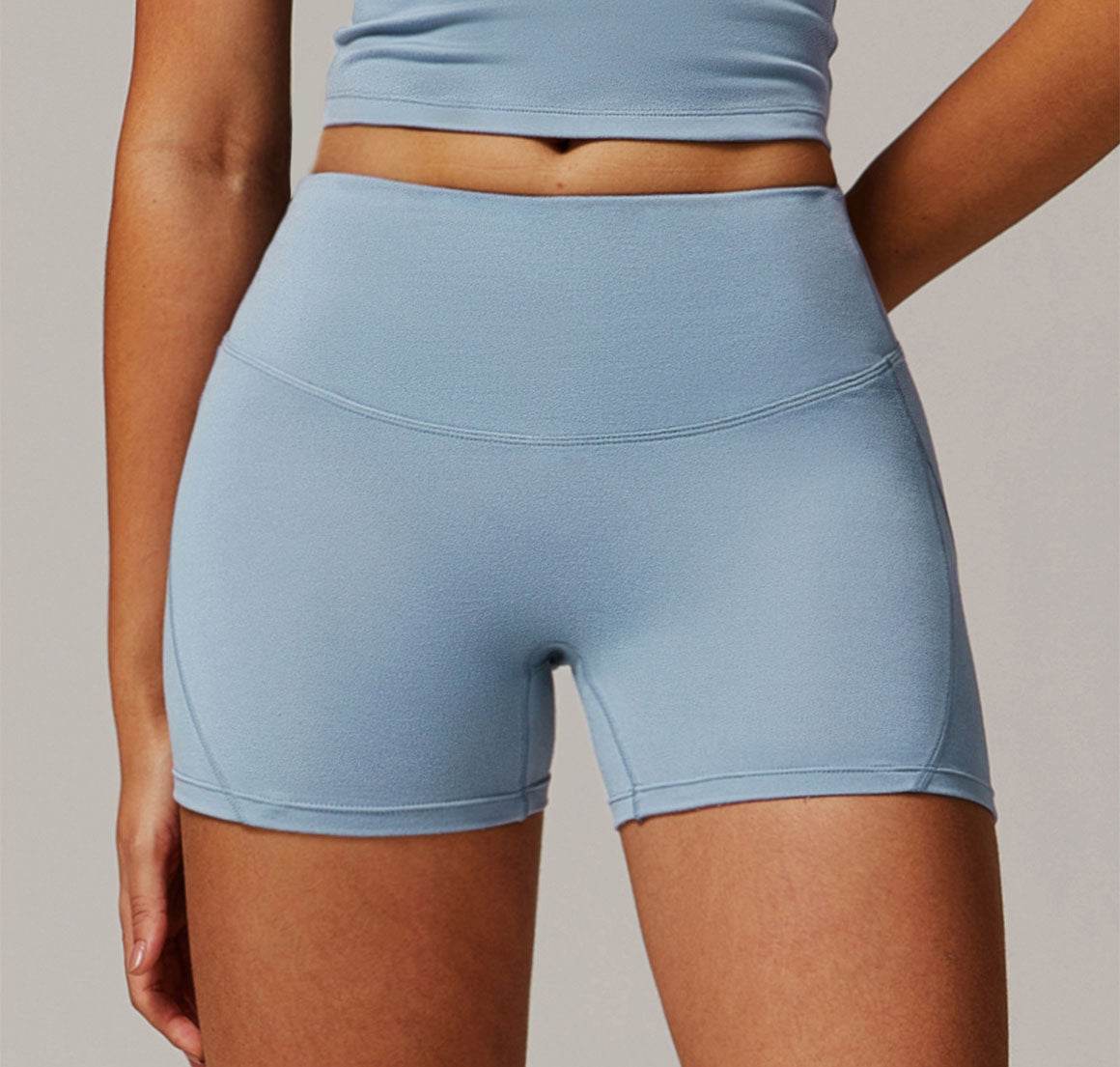 High Waisted Tummy Control Workout Biker Shorts