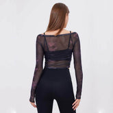 Flower Butterfly Two Pieces Sports T-Shirt