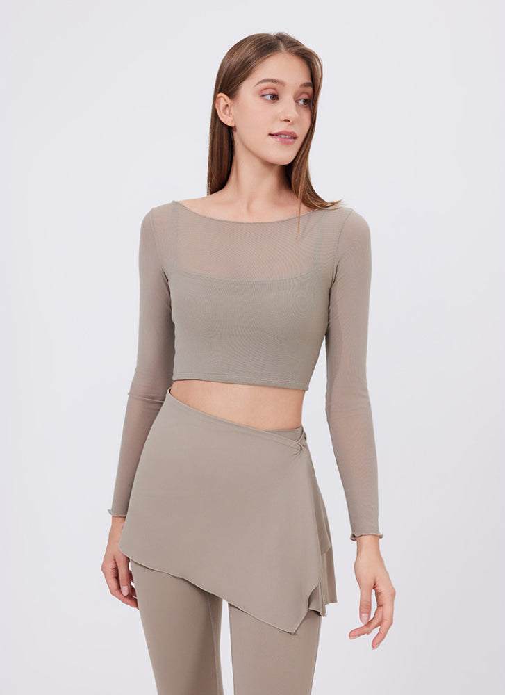 Long Sleeve Mesh Sports T-Shirt | Ideal for Workouts and Casual Wear