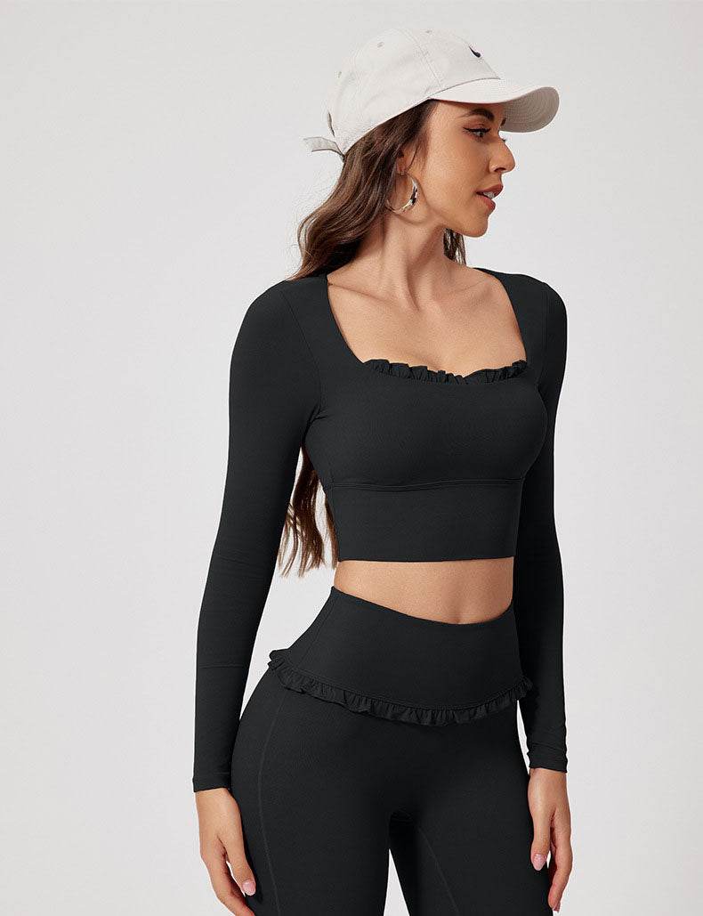 Long Sleeve Crop Sports T-Shirt