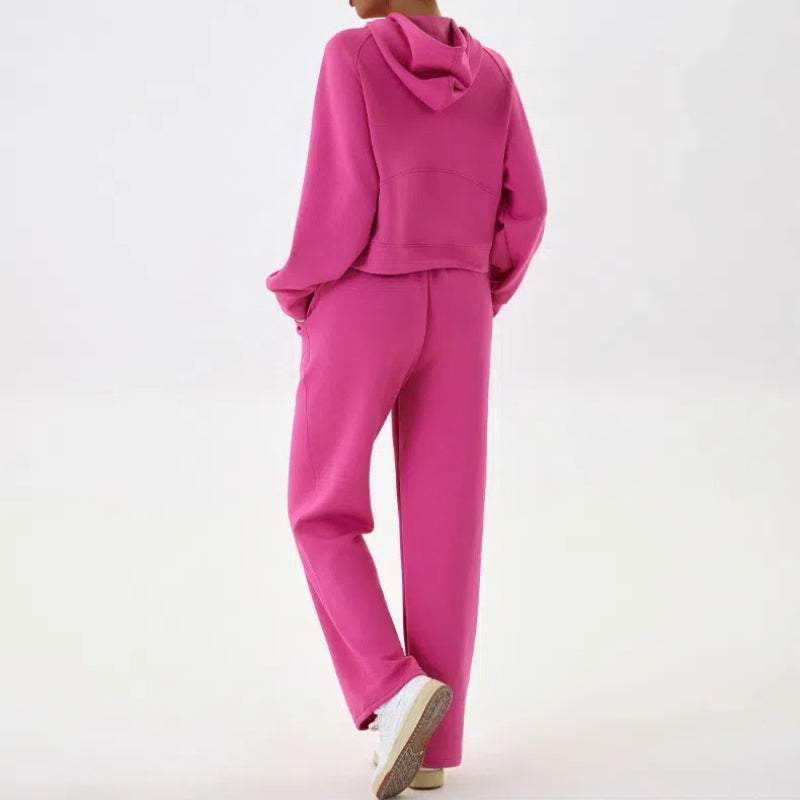2 Piece Hoodies Sweatsuit Set with Pockets