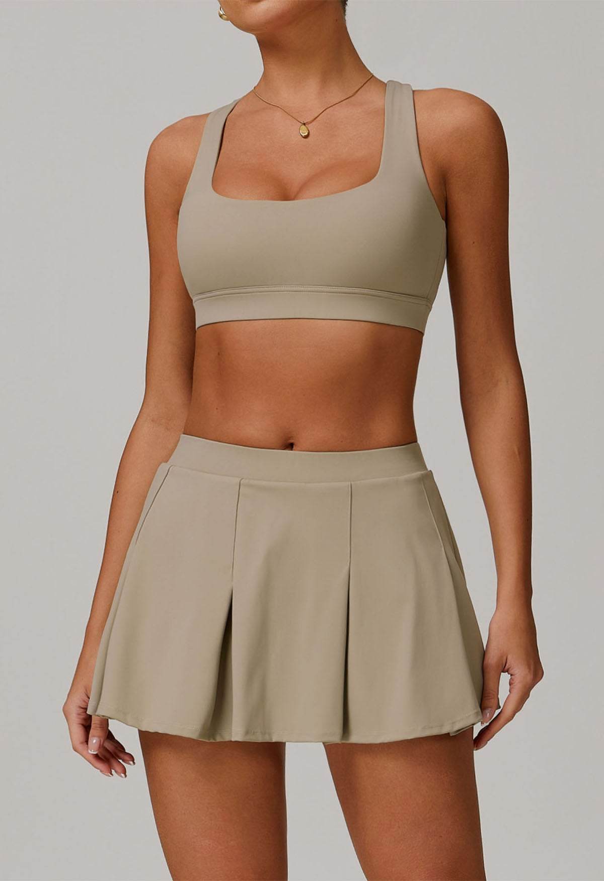 Sport Wear Set with Bra and Skirt