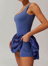 Athletic Tennis Dress With Pocket