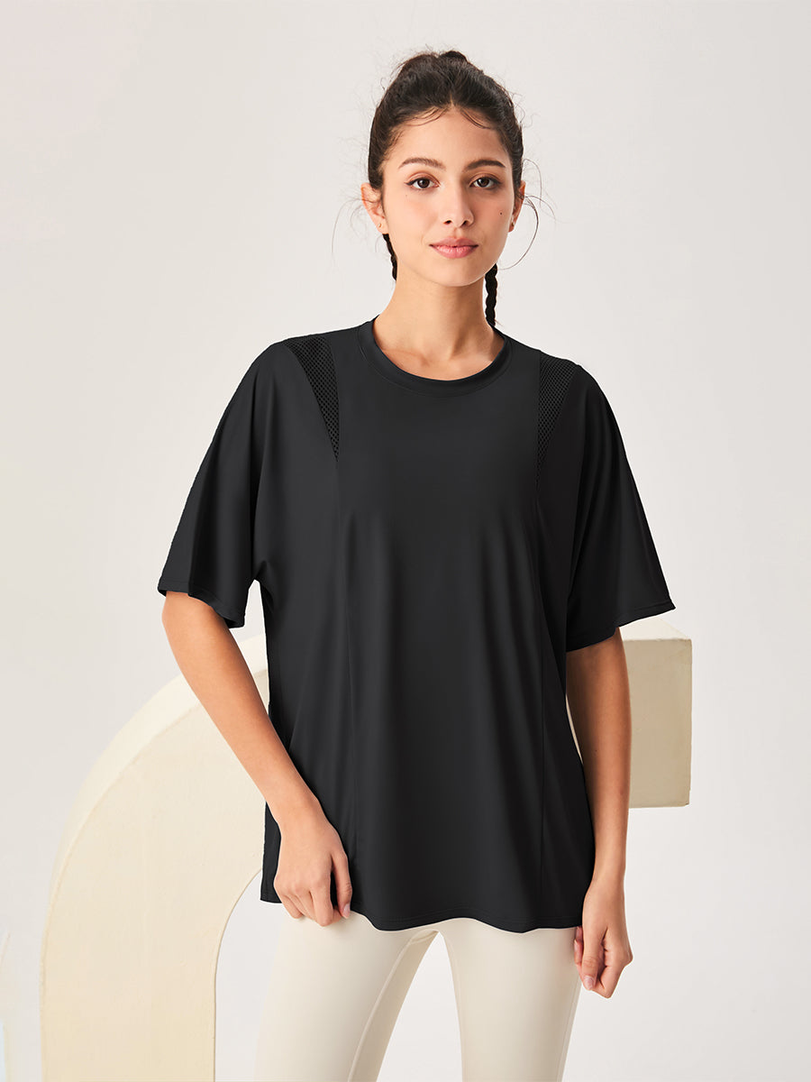 Mesh Short Sleeved Sports Loose T-Shirt