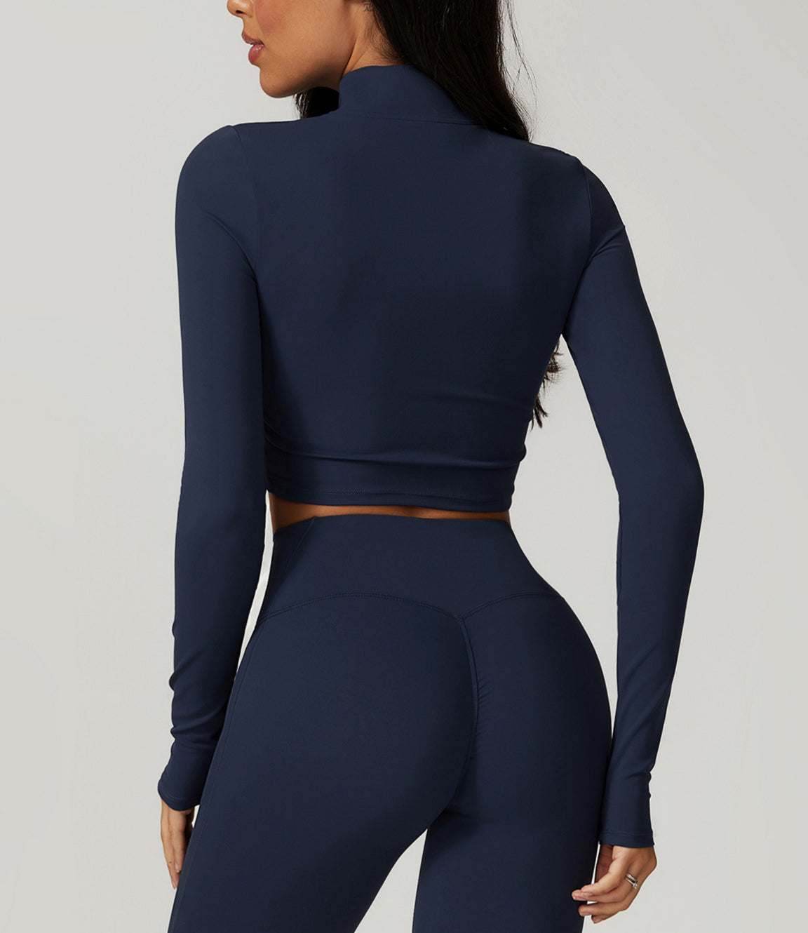 Zipper Yoga Long Sleeve T-Shirt
