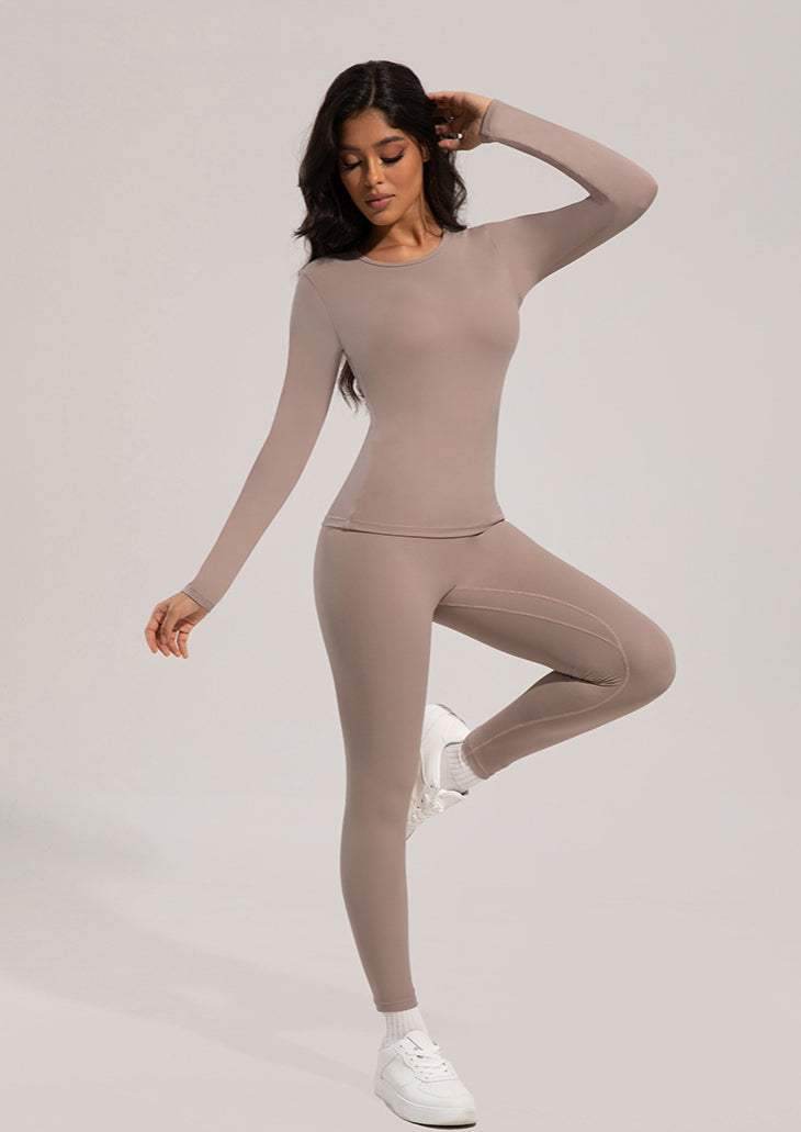 Solid Color Yoga Sports Set