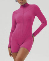 Half Zipper Sports Jumpsuits