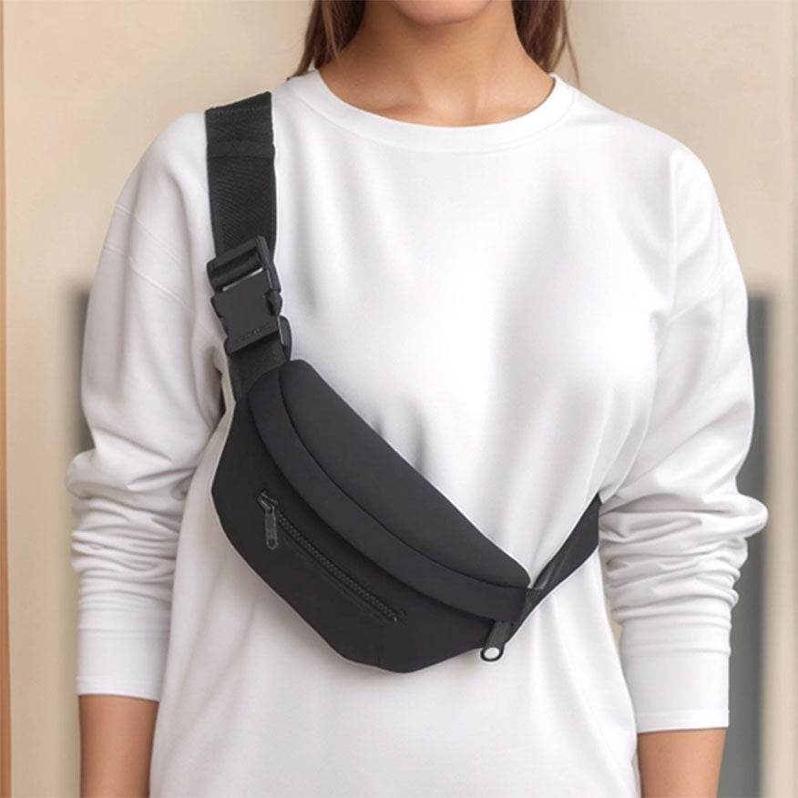 Neoprene Fanny Pack Waist Bag Crossbody Bag