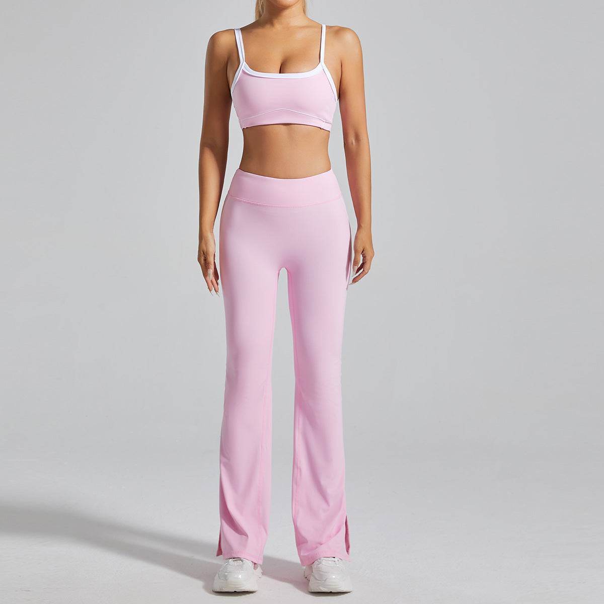 High Waist No Front Seam Sports Flared Pant