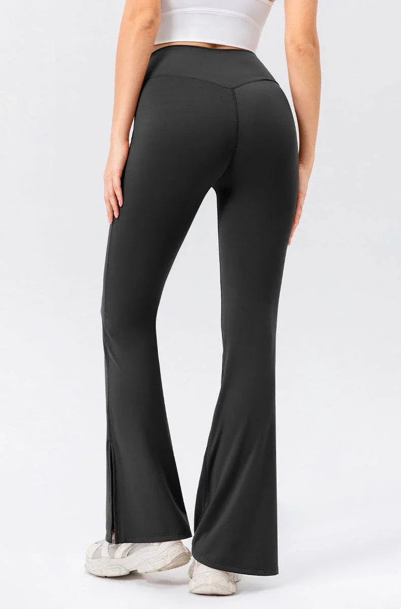 High Waisted Bootcut Flare Yoga Pants with Pockets -