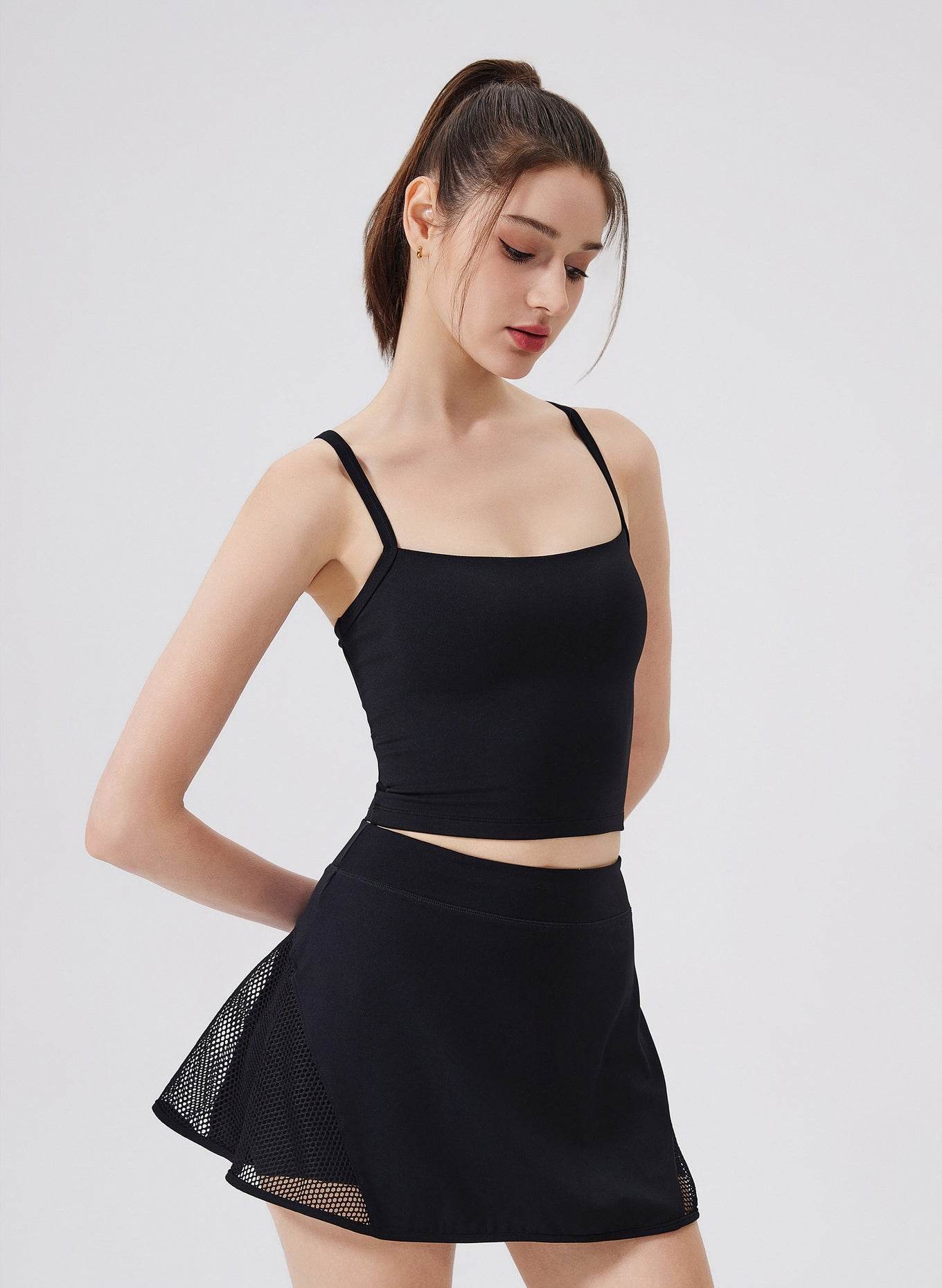 Bowknot Strappy Sports Tank Tops