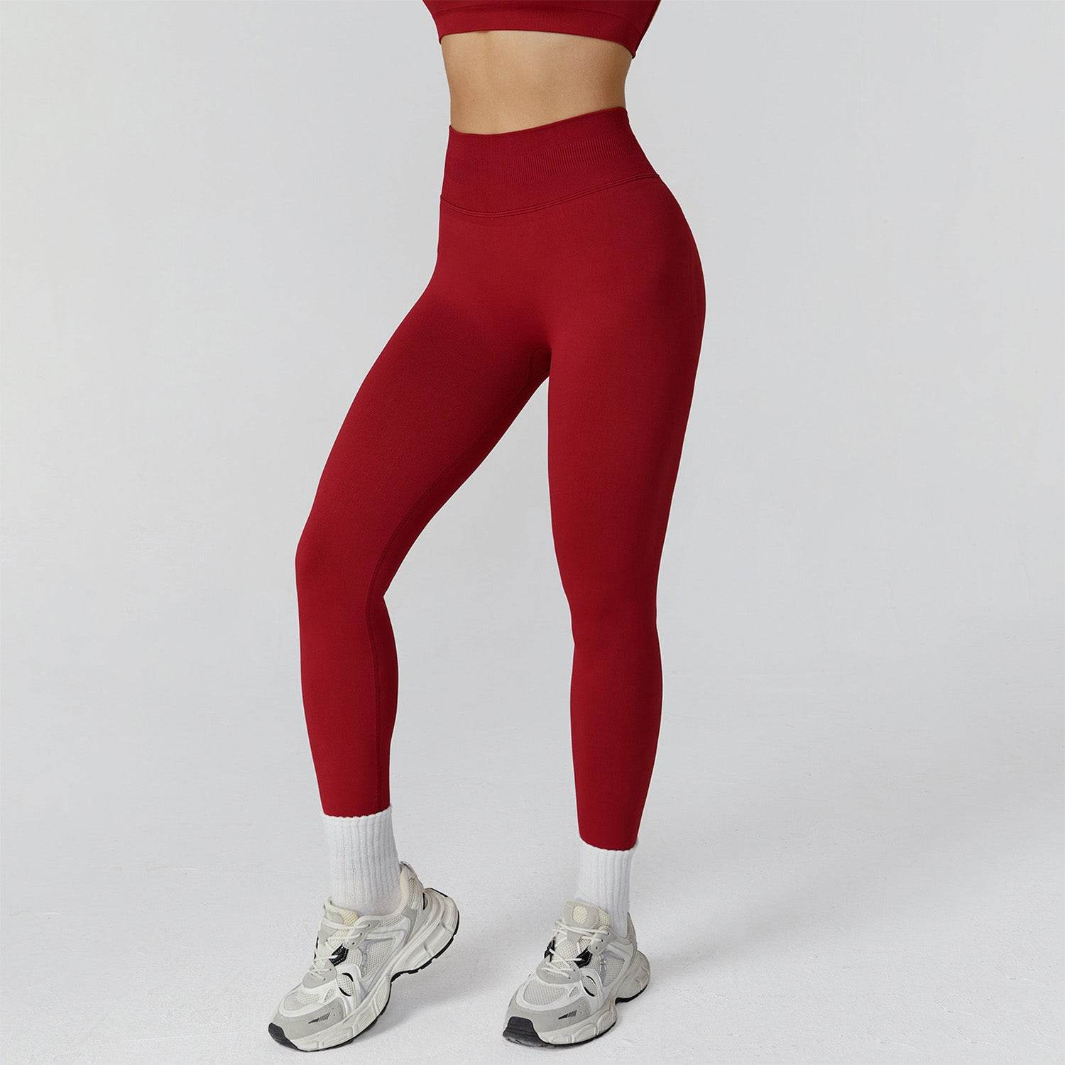 High Waist Workout Leggings Tummy Biker Pants