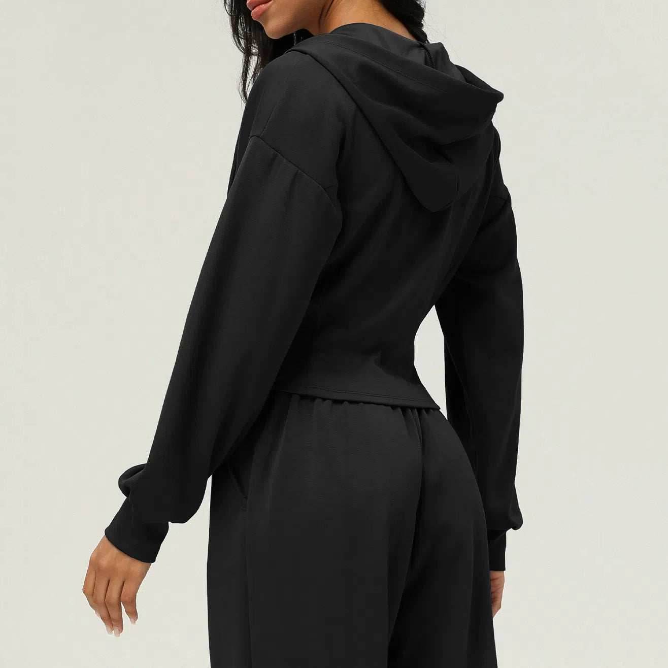 Long Sleeve Sports Coat With Hoodie