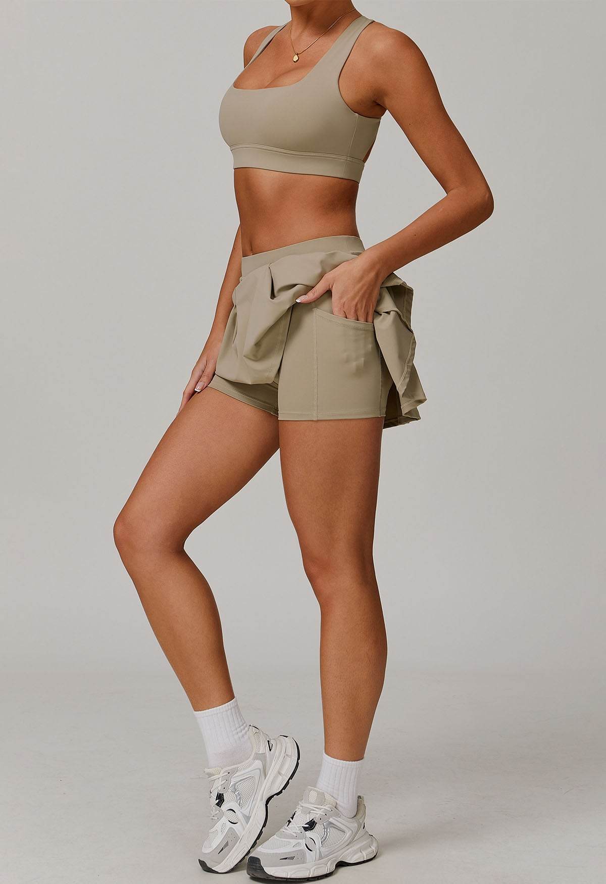 Sport Wear Set with Bra and Skirt
