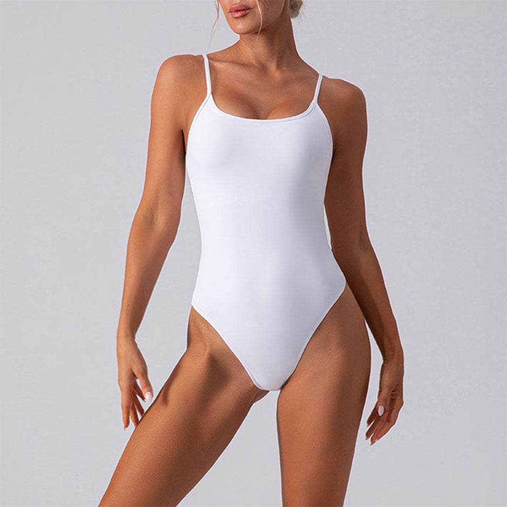 Square Neck Thong Cami One Piece Tank Top Bodysuits