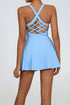 Cross Back Tennis Dress with Built Shorts
