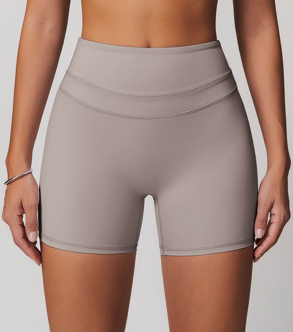 High Waist Elastic Tight Fitness Shorts