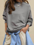 Long Sleeve Loose Crew Neck Sweatshirts