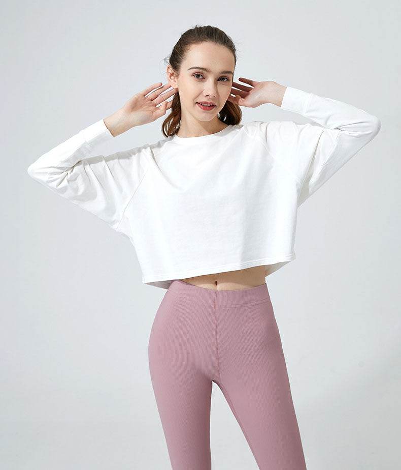 Long Sleeve Crop Yoga T-Shirt