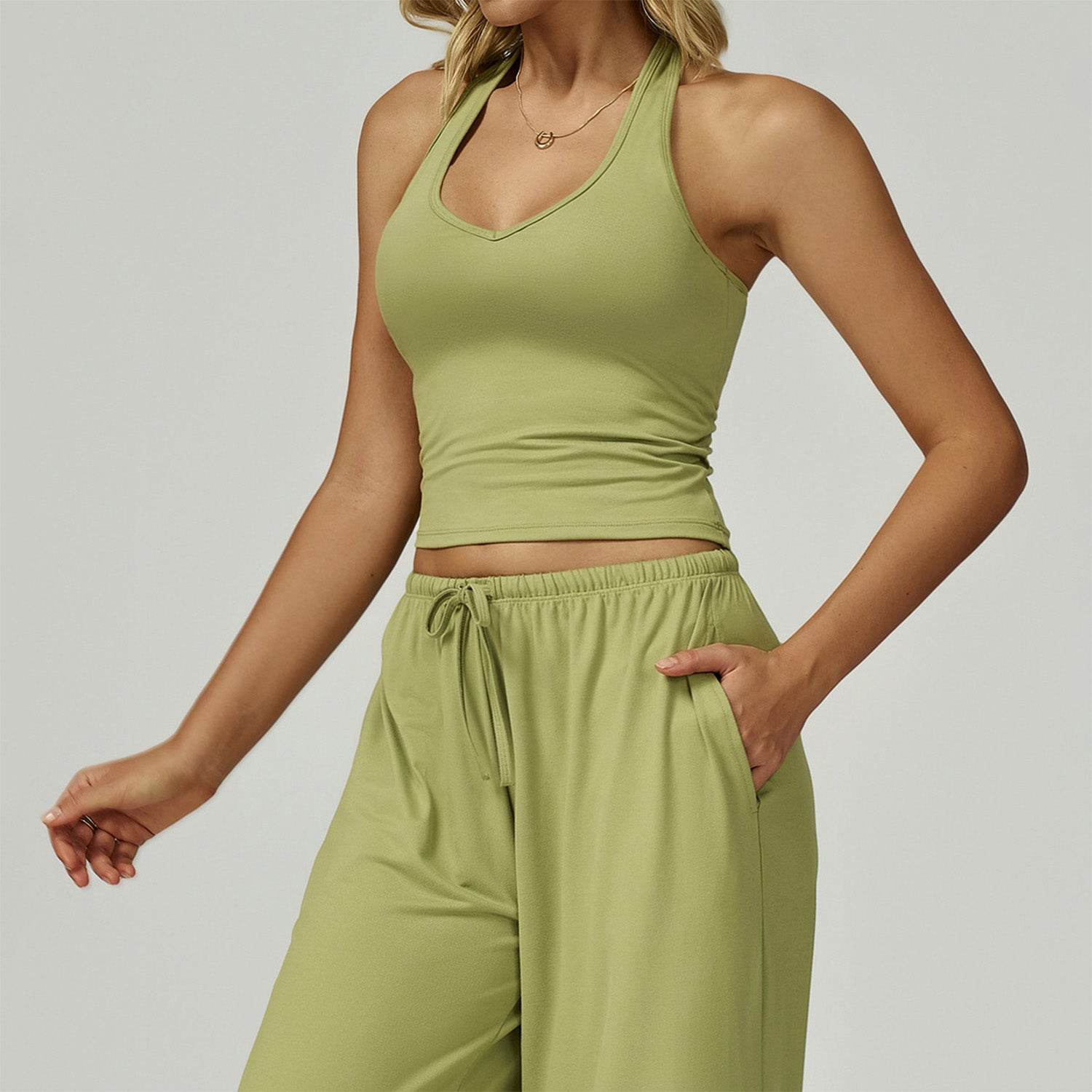 Workout Tank Top with Removable Bra Pad -